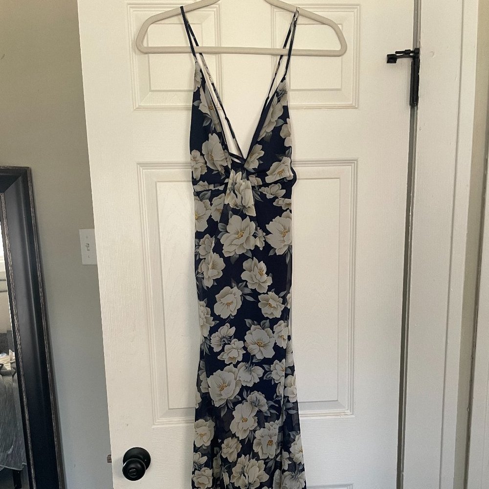 By the Way. Blue Floral Maxi Dress